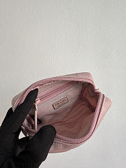PRADA | Micro Re-Nylon pouch silver hardware baby Pink - 4