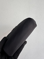 PRADA | Micro Re-Nylon pouch silver hardware Black - 6