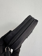 PRADA | Micro Re-Nylon pouch silver hardware Black - 3