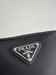 PRADA | Micro Re-Nylon pouch silver hardware Black - 2