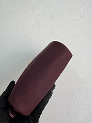 PRADA | Micro Re-Nylon pouch gold hardware Burgundy - 5
