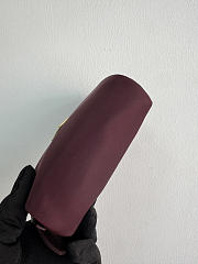 PRADA | Micro Re-Nylon pouch gold hardware Burgundy - 4