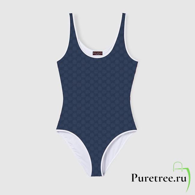 GUCCI | New jacquard one-piece swimsuit - 1