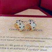 Cartier gold leopard print earrings - 6