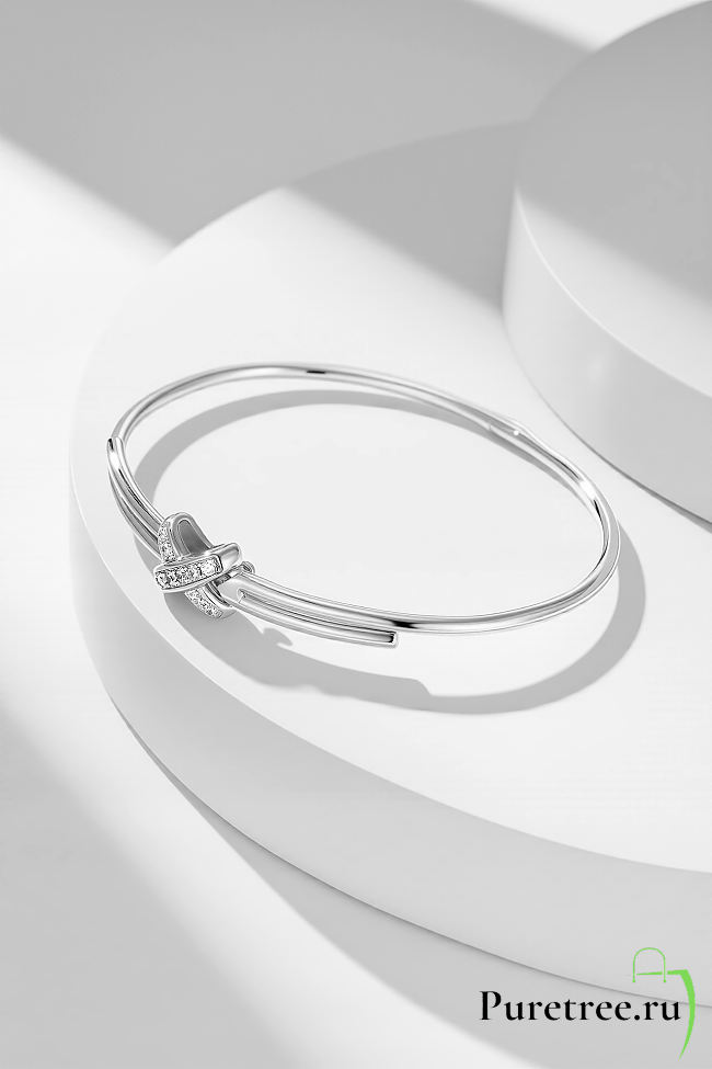 Chaumet Jeux de Liens diamonds silver bracelet - 1