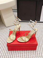 René Caovilla Cleo Butter Yellow Sandals 7.5 cm - 1