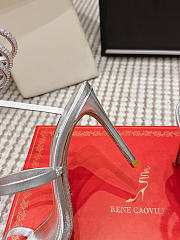 René Caovilla Cleo Silver Sandals 7.5 cm - 5