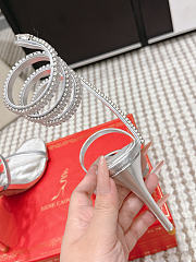 René Caovilla Cleo Silver Sandals 7.5 cm - 2