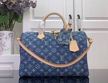 LOUIS VUITTON | Speedy Soft 30 Denim Blue M14430