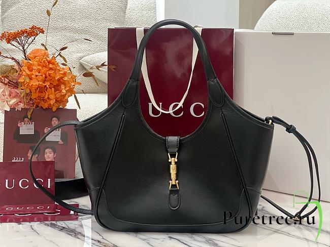 GUCCI | Mercato small tote bag black soft leather - 1