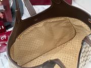 GUCCI | Mercato small tote bag sand and dark brown GG canvas - 3