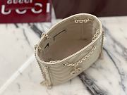 GUCCI | Marmont Nano Bucket bag in Light Beige leather  - 5