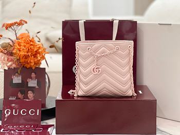 GUCCI | Marmont Nano Bucket bag in Light Pink leather