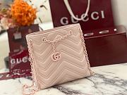 GUCCI | Marmont Nano Bucket bag in Light Pink leather - 4
