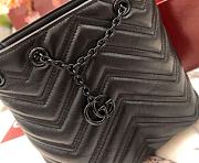 GUCCI | Marmont Nano Bucket bag in Light Black leather - 5