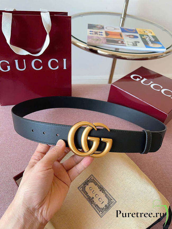 GUCCI | GG Marmont wide belt black - 1