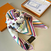 LV x TM Monogram Multicolor Square Silk Scarf 90 - 5