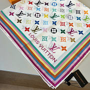 LV x TM Monogram Multicolor Square Silk Scarf 90 - 2
