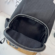 LOEWE | Flex sling in canvas and suede black/dark gold - 3