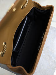 YSL | LouLou suede bag brown size 29x17x8 cm - 2