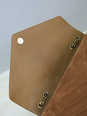 YSL | LouLou suede bag brown size 32x22x10 cm - 3