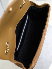 YSL | LouLou suede bag brown size 32x22x10 cm - 2