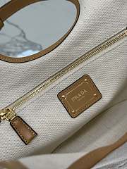 Prada Linen blend mini-buckle bag size 28x22.5x12.5 cm - 6