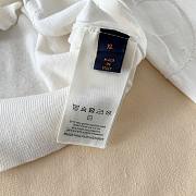 LOUIS VUITTON | Embossed Jacquard Knit Crew Neck Long Sleeve White - 5
