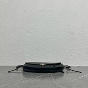 CELINE | Little Halfmoon Soft Triomphe In Supple Shiny Lambskin Black - 6