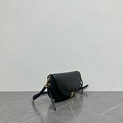 CELINE | Little Halfmoon Soft Triomphe In Supple Shiny Lambskin Black - 2