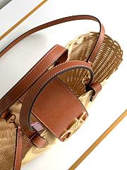 CELINE | Teen Couffin In Wicker And Natural Calfskin - 6