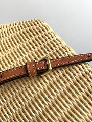 CELINE | Teen Couffin In Wicker And Natural Calfskin - 3