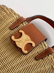 CELINE | Teen Couffin In Wicker And Natural Calfskin - 2