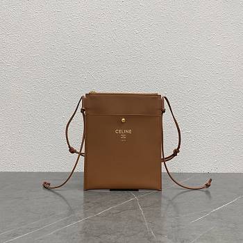 CELINE | Sharp Pouch In Smooth Lambskin Brown