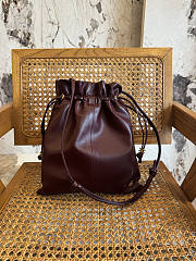 CELINE | Small Crystal Pouch In Lambskin Burgundy - 1