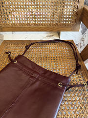 CELINE | Small Crystal Pouch In Lambskin Burgundy - 6