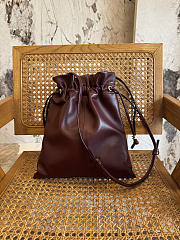 CELINE | Small Crystal Pouch In Lambskin Burgundy - 4