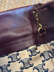 CELINE | Small Crystal Pouch In Lambskin Burgundy - 3