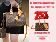 LOUIS VUITTON | Speedy Bandouliere 25 Monogram  - 1