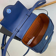 VERSACE Denim Mini La Medusa Chain Top Handle Bag - 2