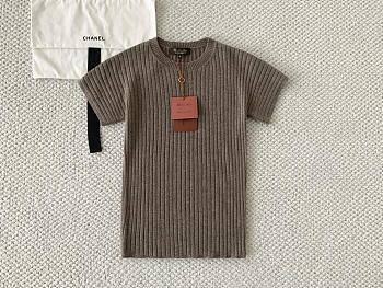 LORO PIANA | Coste Crewneck Licorice Root Melange