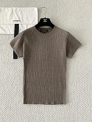 LORO PIANA | Coste Crewneck Licorice Root Melange - 4