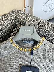 Prada Short sleeve knitwear embellished neckline 01 - 4