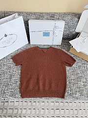 Prada Short sleeve knitwear embellished neckline 02 - 4
