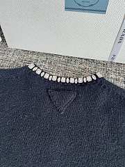 Prada Short sleeve knitwear embellished neckline 03 - 3