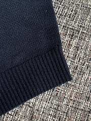 Prada logo-intarsia cropped wool sweater black - 5