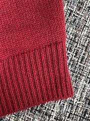 Prada logo-intarsia cropped wool sweater red - 2