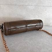 Valentino Small Chevron Patchwork Leather Shoulder Bag Brown - 2
