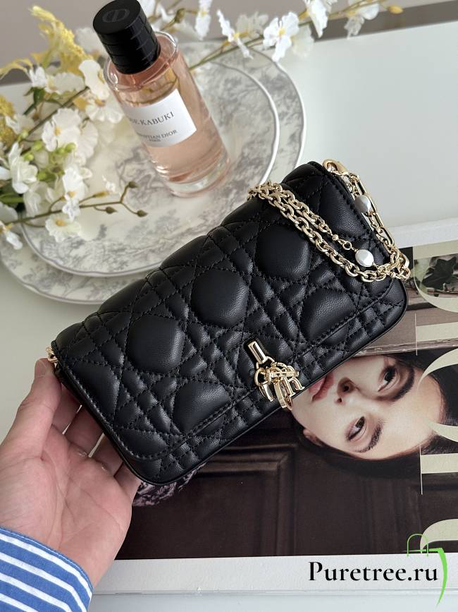 DIOR | Talk Phone Pouch In Black - 1