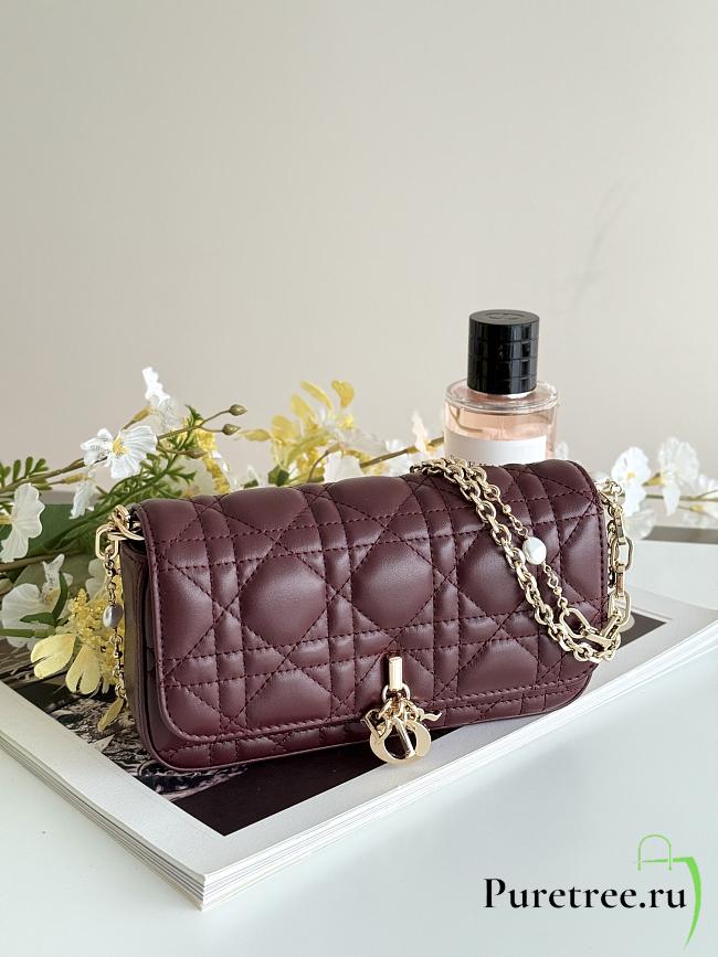 DIOR | Talk Phone Pouch In Burgundy - 1